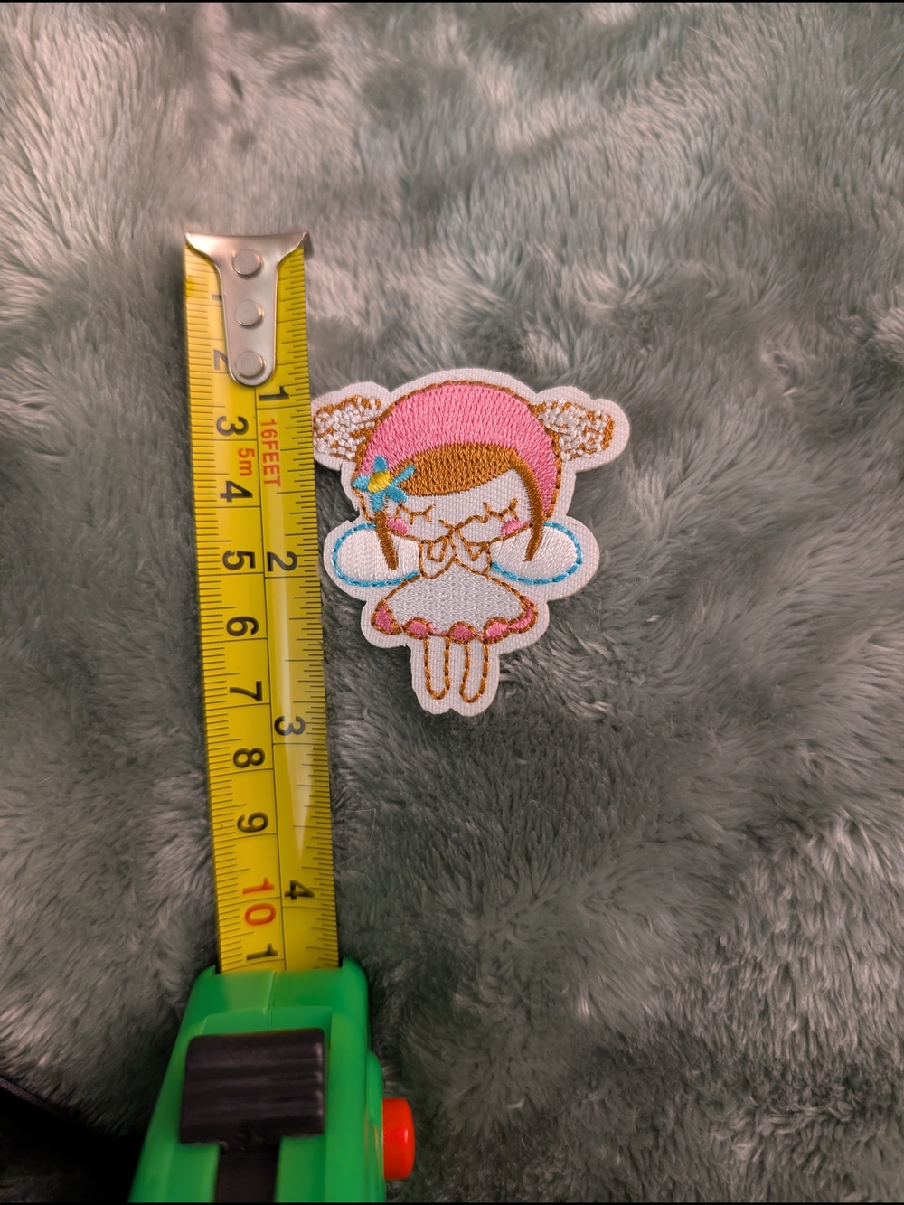 Cute Embroidered Fairy Iron On Patch - Pink, White, Blue